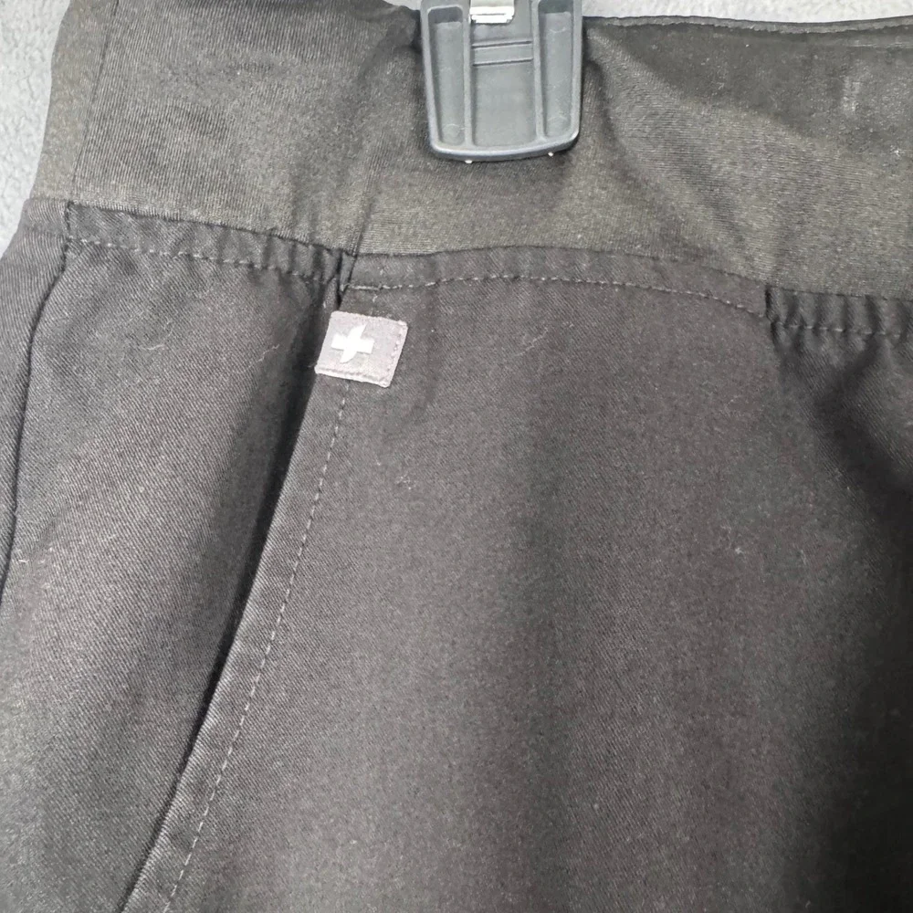 FIGS‎ Zamora Jogger Scrub Pants Black Elastic Waist Drawstring Pockets Mens MT